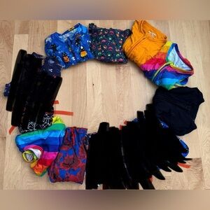 Bundle of 7 Muse Threads bamboo clothing sizes range from 3-24 months